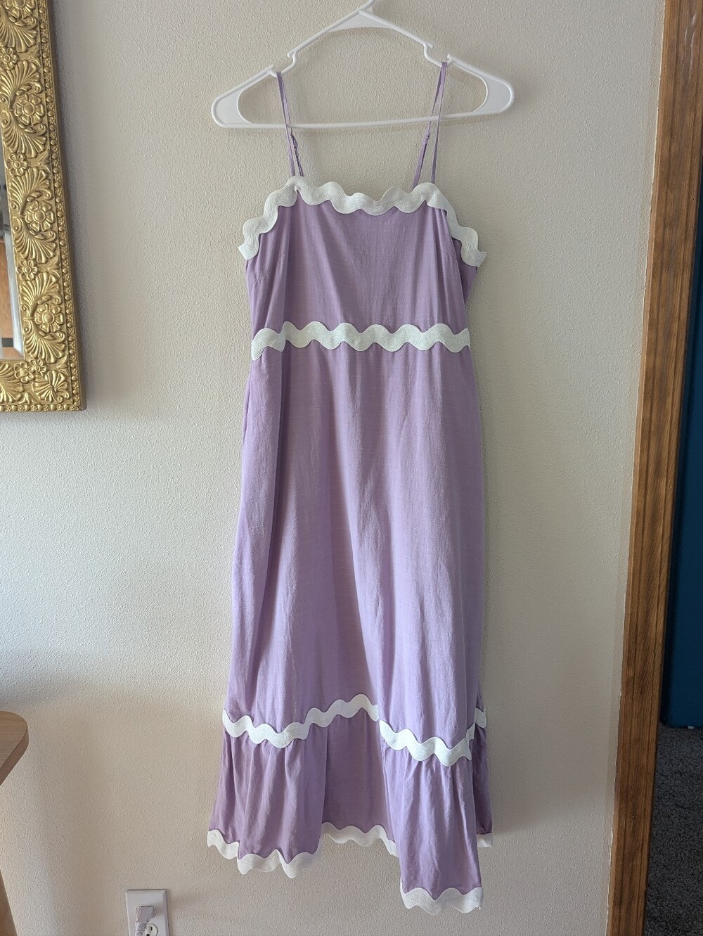 Purple Ric Rac Midi Dress - Picture 2 of 10